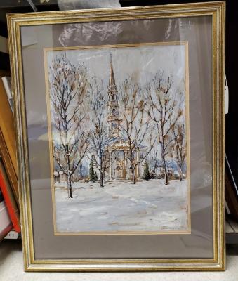 Painting, Congregational Church on the Green