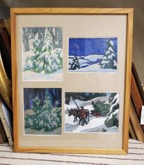 Painting, Four Winter Images