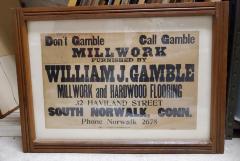 Advertisement, Gamble Millwork