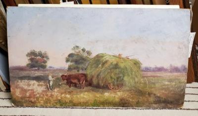 Painting, Farm Scene