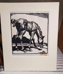 Print, Woodblock Cut Horse