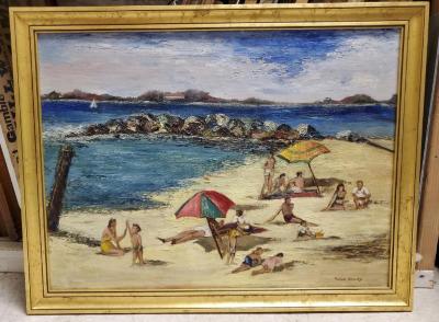 Painting, Untitled Beach Scene