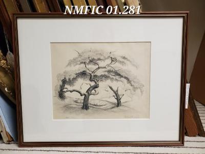 Lithograph, Apple Tree