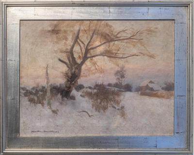 Painting, Untitled Landscape in Winter