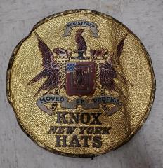 Advertisement, Knox New York Hat Sign