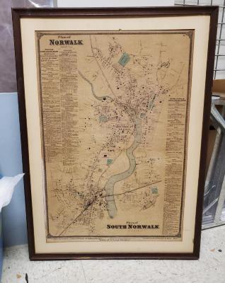 Map, Plan of South Norwalk 1867