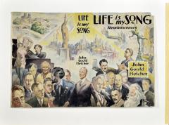 Book cover for Life is My Song: Reminiscences by John Gould Fletcher
