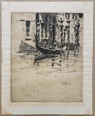 Venezia (canal with gondola)