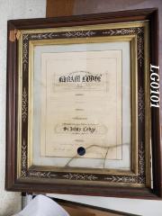 Certificate, St. John's Lodge Resolution