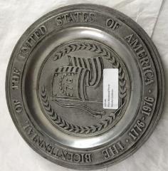Bicentennial Pewter Plates of the United States.