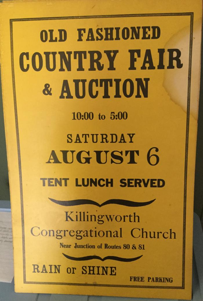 Old Fashioned Congregtional Church Country Fair & Auction poster