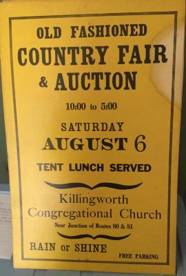 Old Fashioned Congregtional Church Country Fair & Auction poster