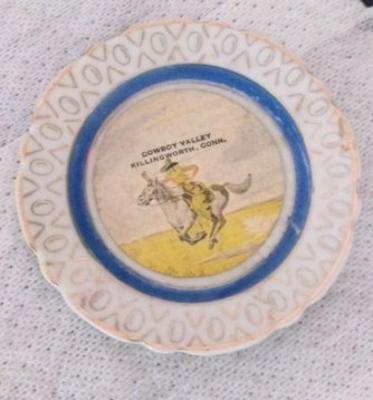 Cowboy Valley commemorative small plate Plate.