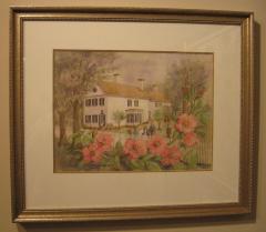 O.W. Mills Homestead 1879 Circa 1824 painting