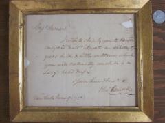 Letter from Oliver Ellsworth to Captain Barnard