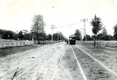 Windsor Trolley at Hartford City Line, 1895