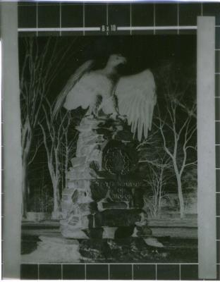 "To the Patriots of Windsor" eagle monument photo negative