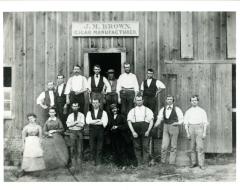 Workers at J. M. Brown Cigar Manufacturer