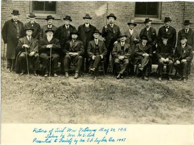 Civil War Veterans of Windsor, CT, 1916