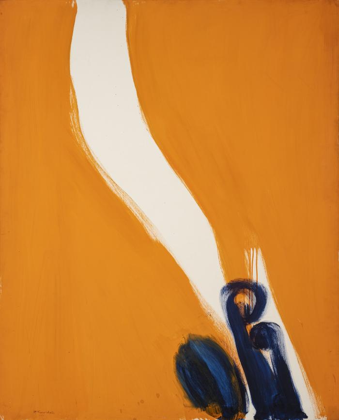 Composition in Orange and White