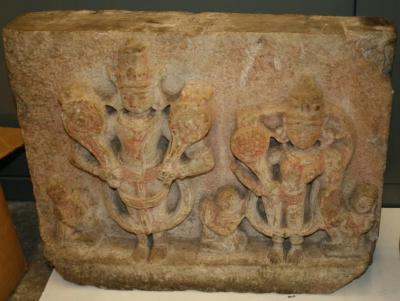 Indian Stone Carving, Five Figures
