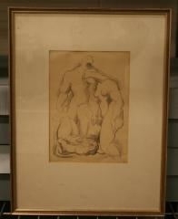 Three Figures, One in Repose