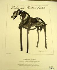 Poster for Deborah Butterfield Exhibition of Sculpture, Carlson Gallery, University of Bridgeport