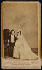 Mr. and Mrs. Tom Thumb in their Wedding Costume