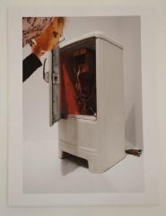 Frigo Duchamp (Duchamp Refrigerator), Jean Tinguely (gift from Duchamp with, motorized parts and sirens added by Tinguely)