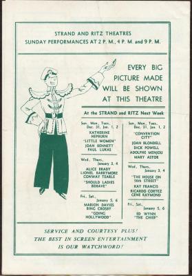 Movie Theatre Flyer, Little Women
