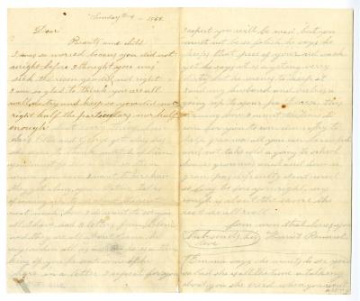 Letter: Harriet Renard to David Nichols, Envelope