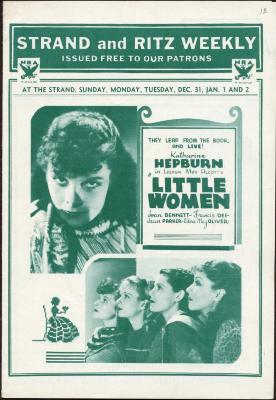 Movie Theatre Flyer, Little Women
