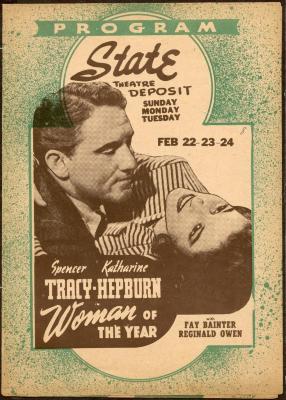 Movie Theatre Flyer, Woman of the Year