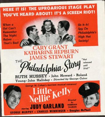Movie Theatre Flyer, The Philadelphia Story