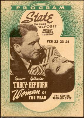 Movie Theatre Flyer, Woman of the Year