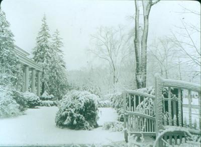 Burr Homestead in Snow