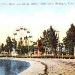 Ferris Wheel and Swings, Steeplechase Island, Bridgeport, Conn.