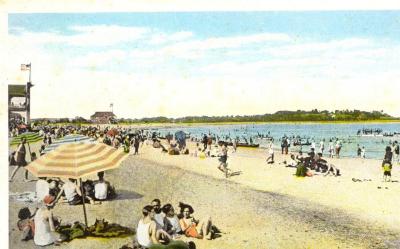 Bathing Scene, Fairfield Beach, Fairfield, Conn.
