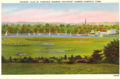 Country Club of Fairfield Showing Southport Harbor, Fairfield, Conn.