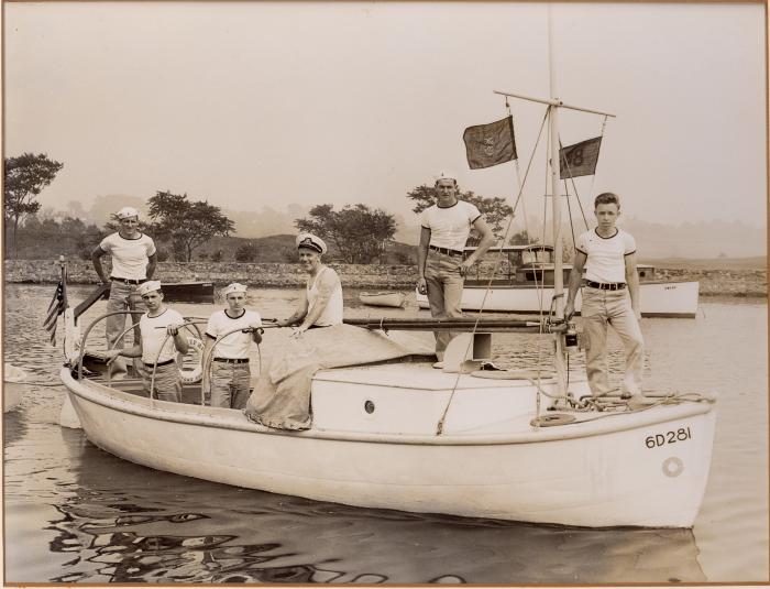 Photograph of Sea Scout Group in Southport Harbor