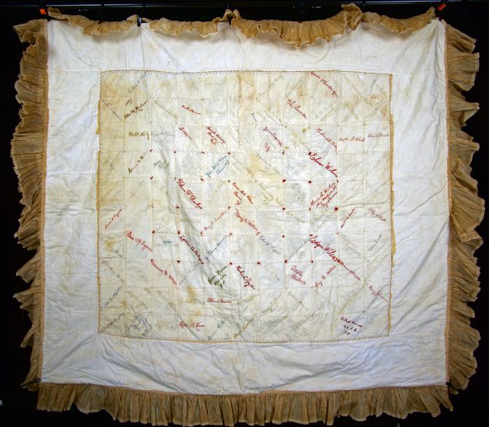 Ruth Wilcox quilt back