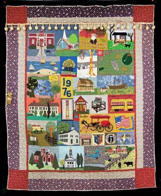 Quilt - Bicentennial quilt for town of Madison