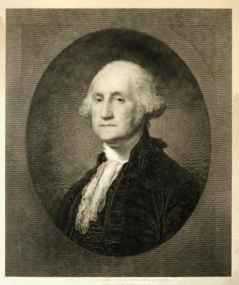 Engraving of G.Washington by Marshall crop