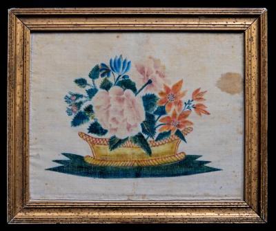 Stenciled flowers